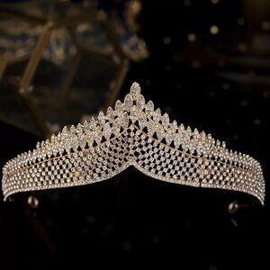 Elegant Gold and Silver Tiara